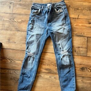 KanCan Ripped Skinny Jeans in Classic Blue